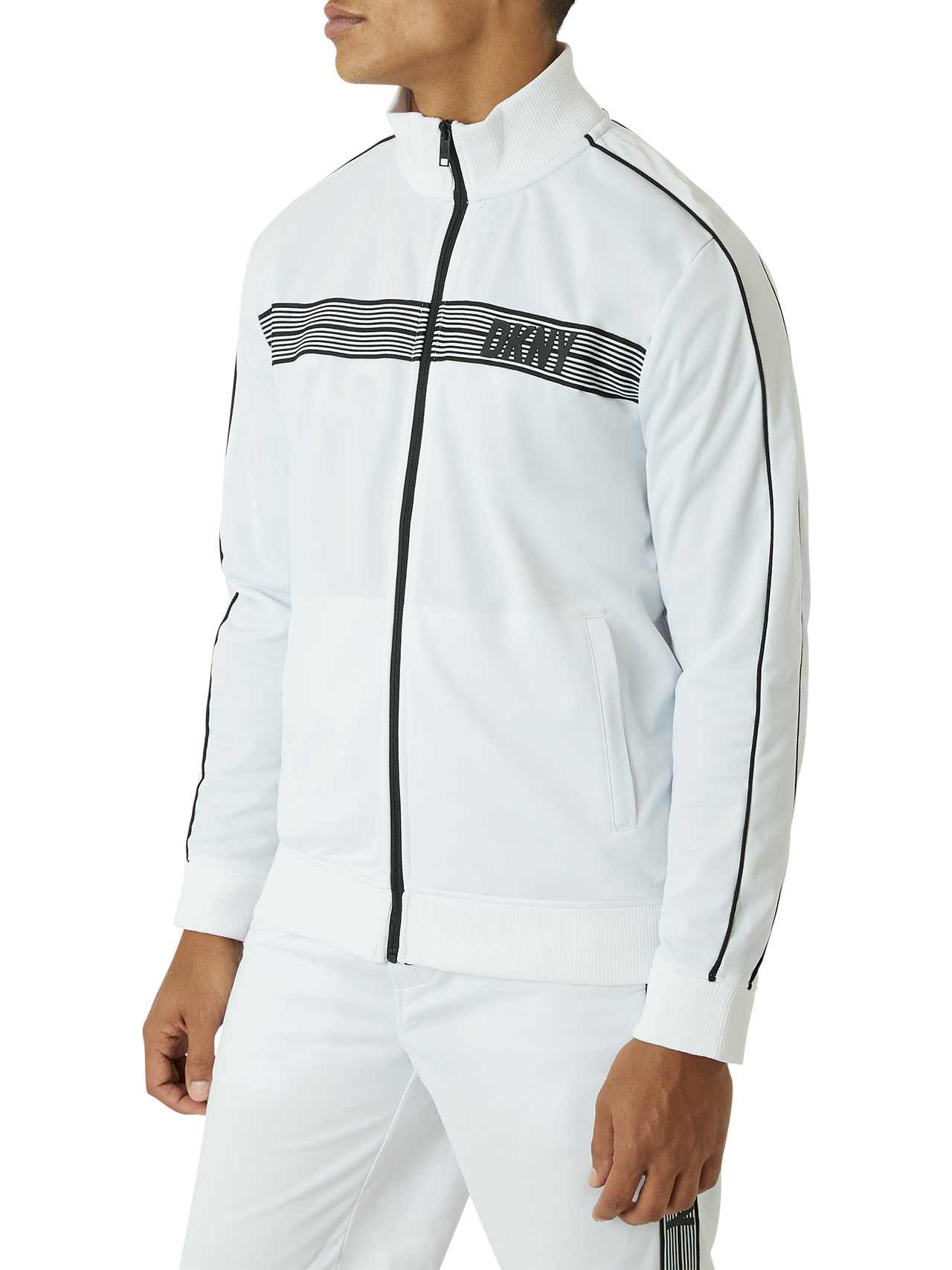  DKNY Royal Track Jacket - White - Bonton