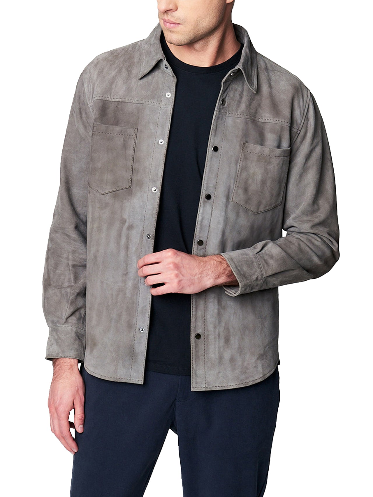  BlankNYC Suede Shirt Jacket - Come Here - Bonton