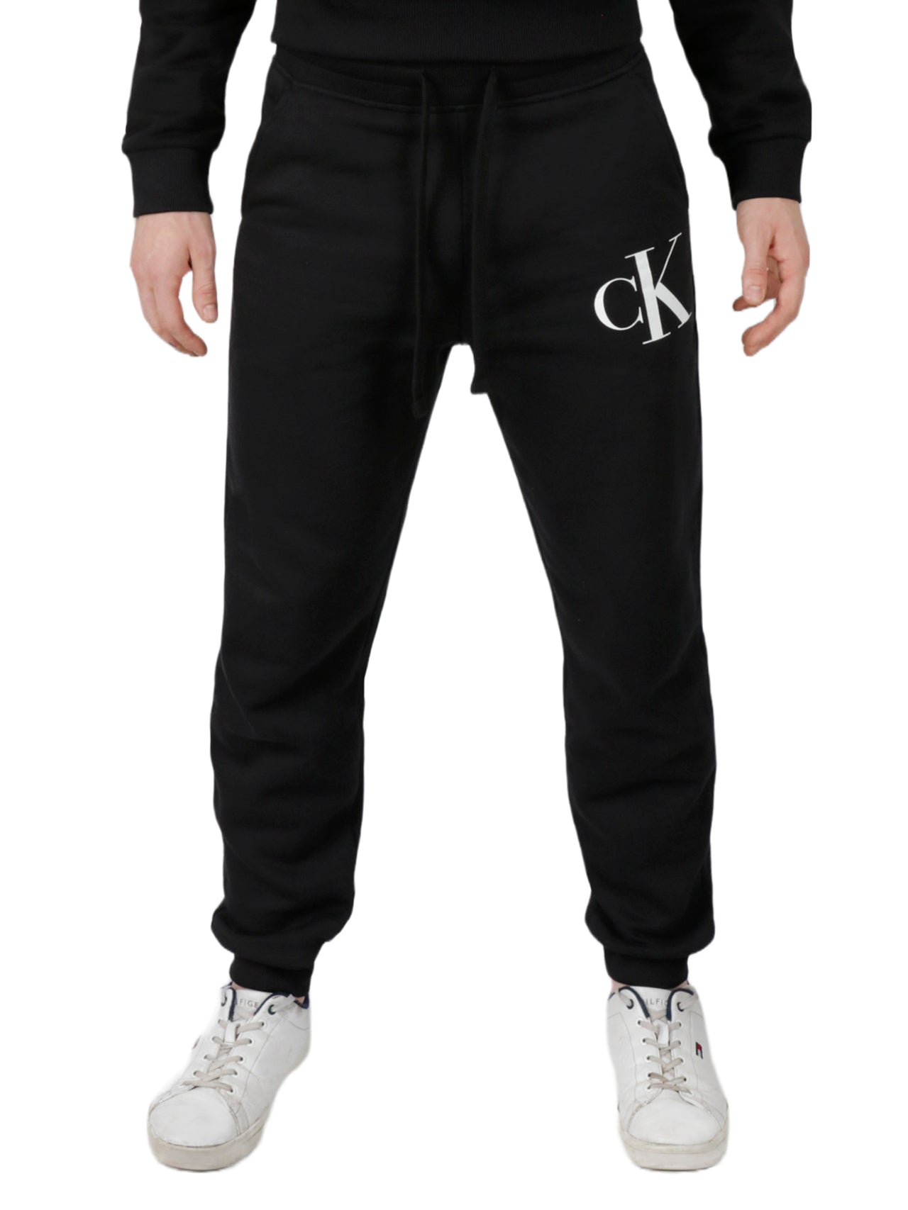  Calvin Klein Monogram Fleece Jogger - Black Beauty - Bonton