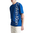  Calvin Klein Short Sleeves Rlx Stencil Logo Tee - Blue Herald - Bonton