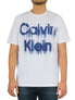  Calvin Klein Short Sleeves Graffiti Logo Tee - Brilliant White - Bonton