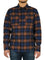 Long Sleeves Linear Ombre Flannel Shirt