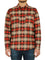 Long Sleeves Linear Ombre Flannel Shirt