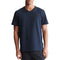 Short Sleeves Smooth Solid V-Neck Tee