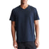  Calvin Klein Short Sleeves Smooth Solid V-Neck Tee - Dark Sapphire - Bonton