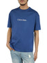  Calvin Klein Short Sleeves Relaxed Standard Logo Tee - Blue Herald - Bonton