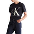  Calvin Klein Short Sleeves Relaxed Monogram Tee - Black Beauty - Bonton