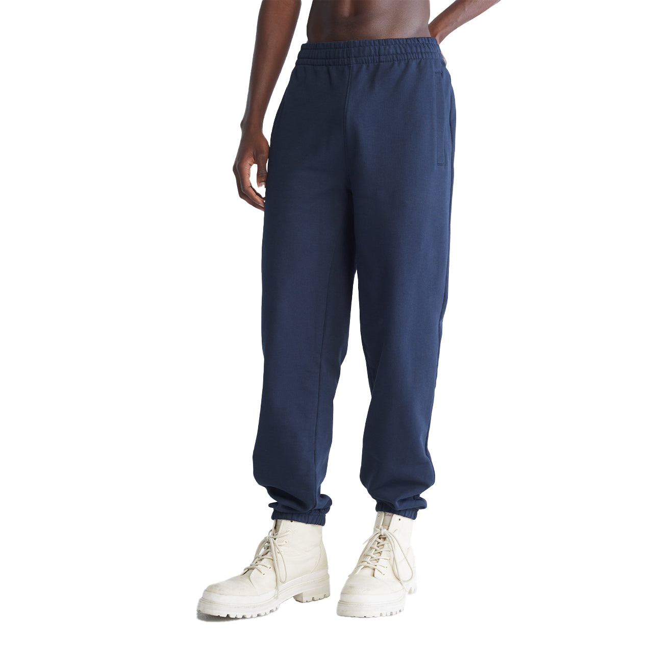  Calvin Klein Standard Logo Terry Jogger - Dark Sapphire - Bonton