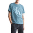  Calvin Klein Short Sleeves Relaxed Monogram Tee - Blue Lake - Bonton