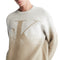 Long Sleeves Mono Ombre Jacquard Crew Sweater