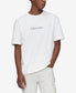  Calvin Klein Short Sleeves Relaxed Standard Logo Crewneck Tee - Brilliant White - Bonton