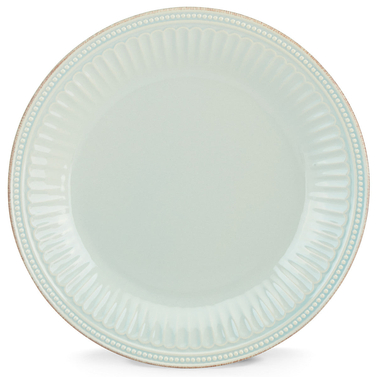  Lenox French Perle Groove 12-Piece Dinnerware Set - Ice Blue - Bonton