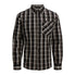  Jack & Jones Herringbone Long Sleeve Shirt - Black - Bonton