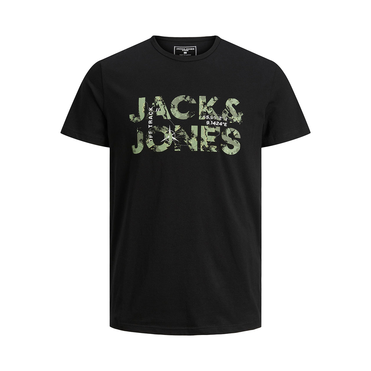  Jack & Jones Jcotech Logo Tee Ss Crew Neck Ln - Black - Bonton