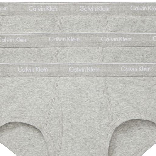  Calvin Klein Cotton Classics Classic Brief 3 Pack - Gray - Bonton