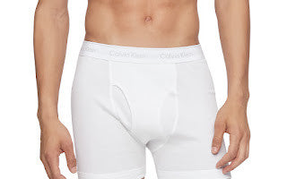  Calvin Klein Cotton Classics Boxer Brief 3 Pack - White - Bonton