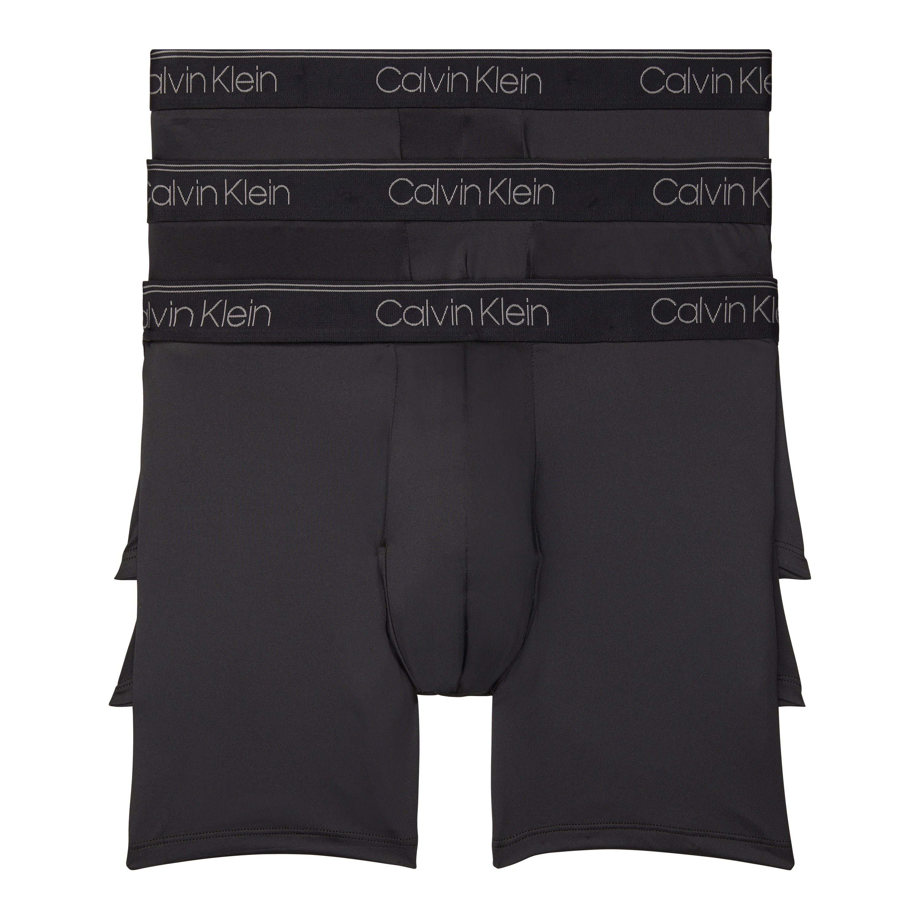  Calvin Klein Micro Fiber Stretch Boxer Brief 3 Pack - Black - Bonton