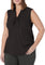 Sleeveless Tie Front Crepe Blouse