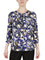 3Q Twist Next Printed Circle Ity Knot Top