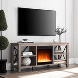 Erland TV Stand with Crystal Fireplace for TV's up to 65"