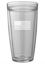 Pastimes USA Flag Doublewall Insulated Drinking Glass Set of 4