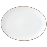 Trianna White Oval Platter