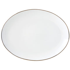 Trianna White Oval Platter