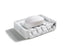  Classic Kitchen, Bathroom Faux Marble Soap, Sponge Dish Drainer Holder - White - Bonton