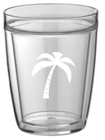 Pastimes Palm Doublewall Insulated Drinking Glass Set of 4