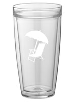 Pastimes Bench Doublewall Insulated Drinking Glass Set of 4
