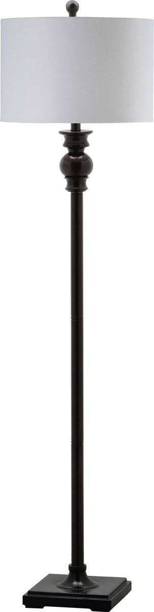  Safavieh Alphie Floor Lamp - Black - Bonton