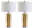  Safavieh Alya Table Lamp Set of 2 - Beige - Bonton