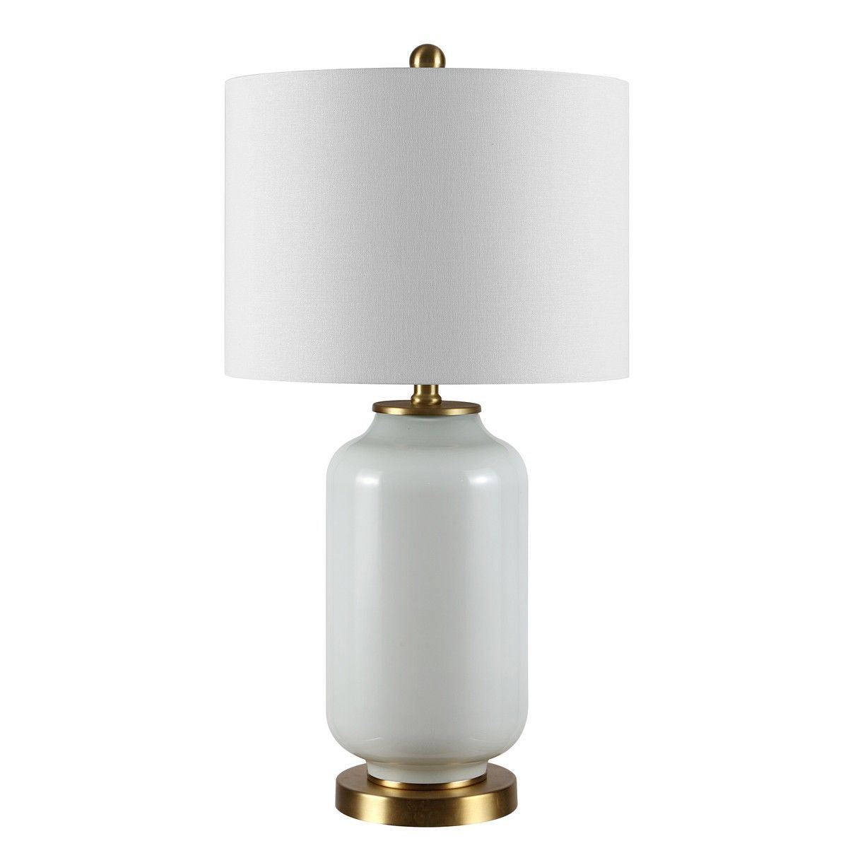  Safavieh Amaia Glass Table Lamp - White - Bonton