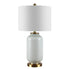  Safavieh Amaia Glass Table Lamp - White - Bonton