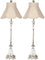 Arianna Glass Candlestick Lamp Set of 2