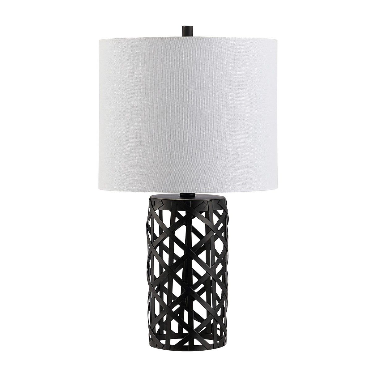  Safavieh Berny Iron Table Lamp - Black - Bonton