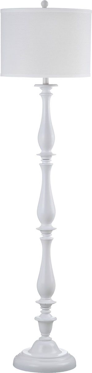  Safavieh Bessie Candlestick Floor Lamp - White - Bonton