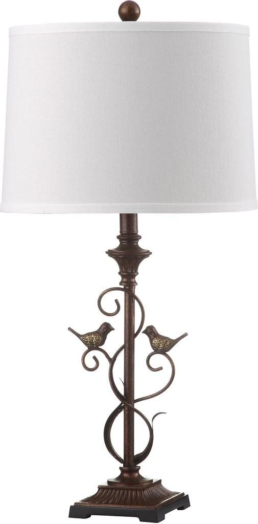  Safavieh Birdsong Table Lamp Set of 2 - Brown - Bonton