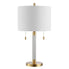  Safavieh Bixby Metal Table Lamp - White - Bonton