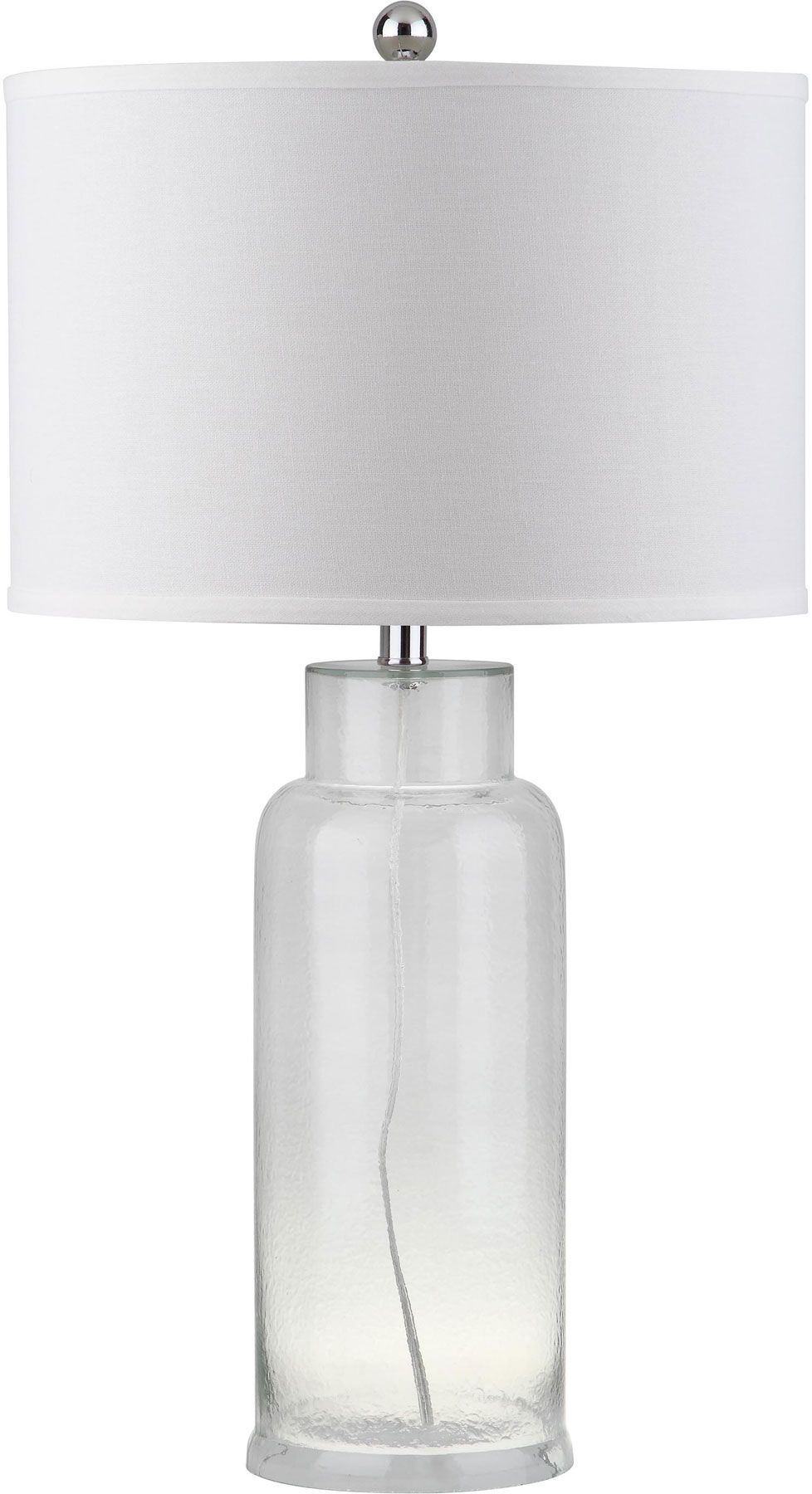  Safavieh Bottle Glass Lamp Set of 2 - White - Bonton