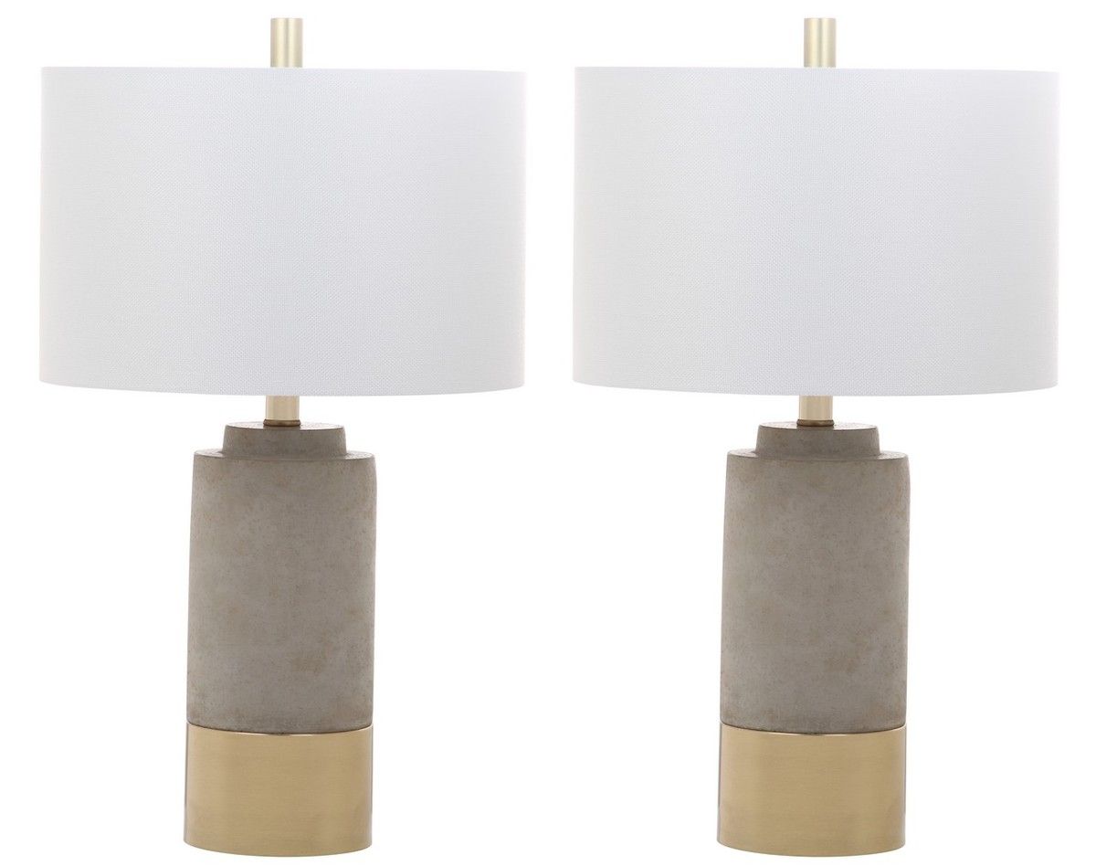  Safavieh Brown Table Lamp Set of 2 - Beige - Bonton