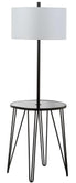  Safavieh Ciro Floor Lamp Side Table - Black - Bonton