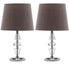  Safavieh Crescendo Tie Crystal Lamp Set of 2 - Brown - Bonton