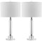 Deco Column Crystal Lamp Set of 2