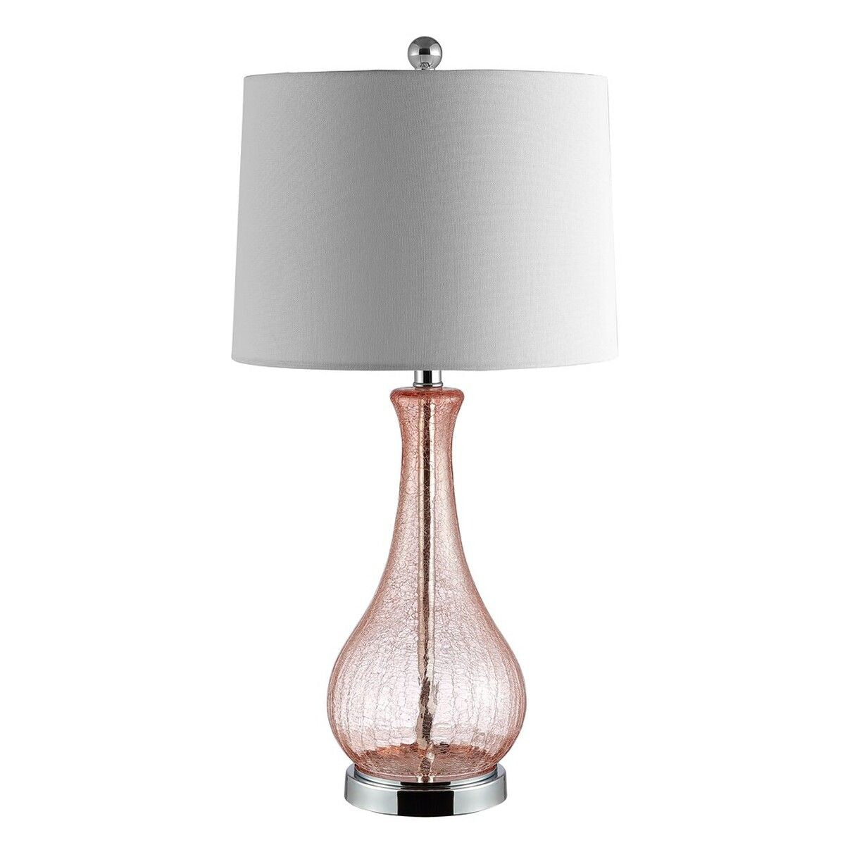  Safavieh Finnley Table Lamp - Light Blush Crackle - Bonton