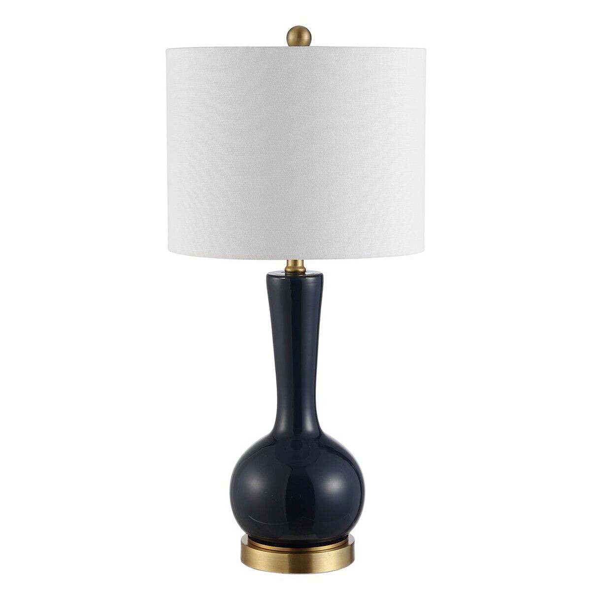  Safavieh Gaetna Glass Table Lamp - Navy - Bonton