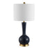  Safavieh Gaetna Glass Table Lamp - Navy - Bonton