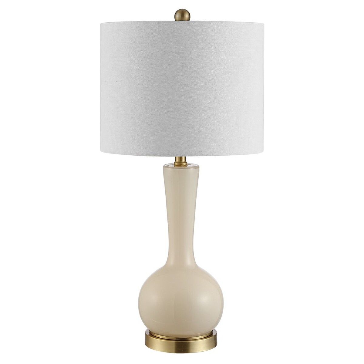  Safavieh Gaetna Glass Table Lamp - Ivory - Bonton