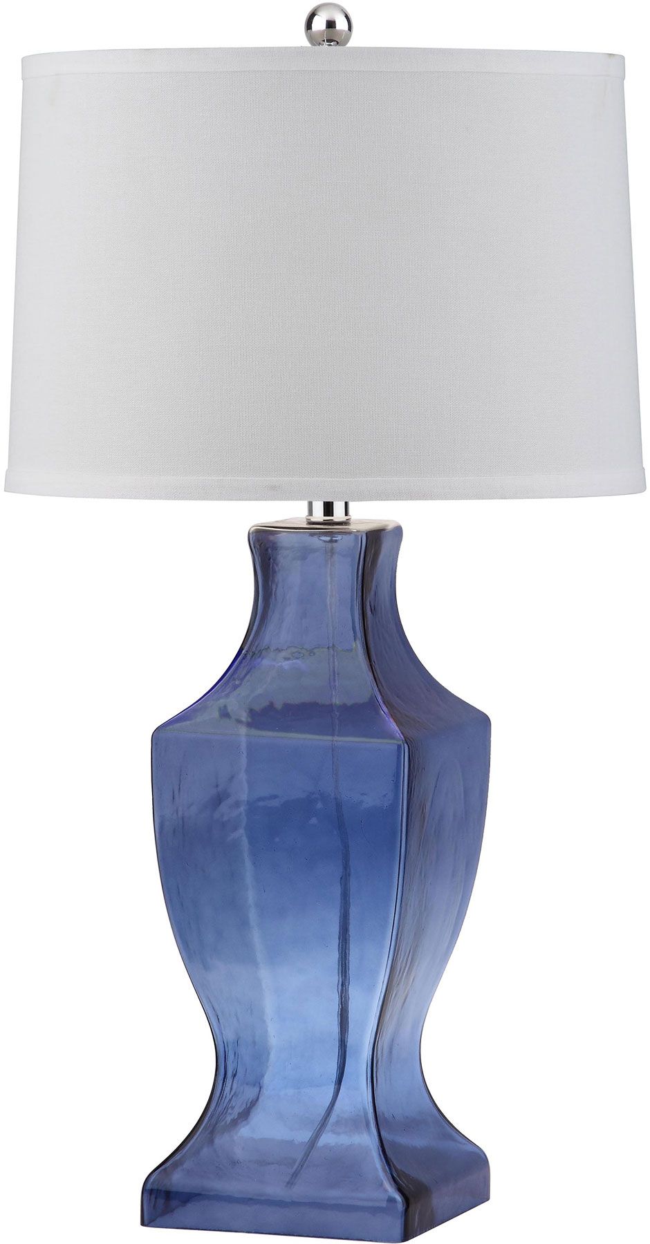  Safavieh Glass Bottom Lamp Set of 2 - Blue - Bonton