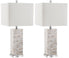  Safavieh Homer Shell/Acrylic Lamp Set of - White - Bonton